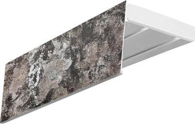 Карниз эконом+ в сборе: Мармарос тауп. Основное преимущество потолочных карнизов это визуальное увеличение высоты потолка и, следовательно 4690617312700