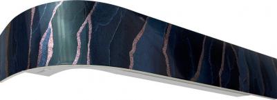 Карниз классика в сборе: Оникс синий. Потолочные карнизы обладают многими достоинствами. Одним из них является то, что подвешенные на карнизе шторы 4690617316234