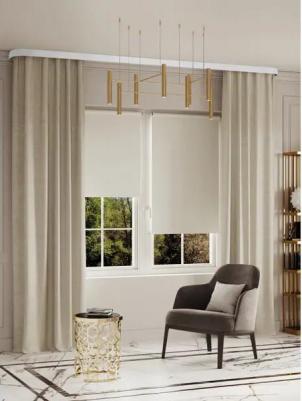 Бленда пластик цвет белый матовый 4 м – фото 3