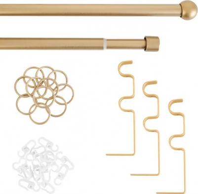 Карниз двухрядный 19/16 мм шар 160/320 см цвет бронза – фото 7