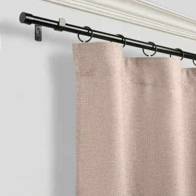 Карниз однорядный 19/16 мм заглушка 160/320 см цвет черный – фото 5