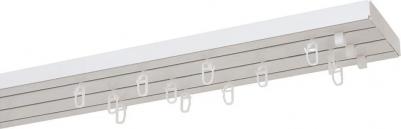 Карниз для штор и тюля пластмассовый потолочный трехрядный Стандарт 250 см – фото 1