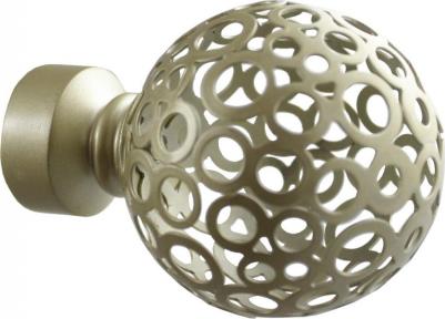 Наконечник 20 см шар ажурный шампань 2 шт