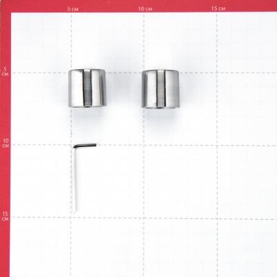 Наконечник Цилиндр d 20 мм серебро 2 шт – фото 1