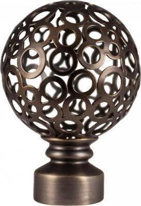 Наконечник шар ажурный 16 см 2 шт. шоколад
