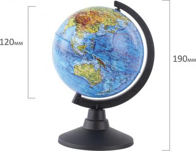 Глобус К011200001 Физический 120 мм Классик – фото 8