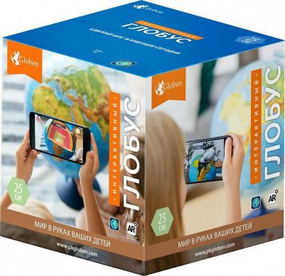 Интерактивный физико-политический рельефный глобус с VR-очками, 32 см, Глобен – фото 16