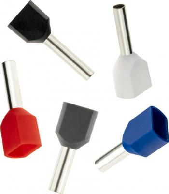 26550 8 Набор наконечников-гильз с изолированным фланцем, НШВИ 0.5-12мм?, НШВИ2 0.5-8мм?, под опрессовку, 775 шт, 26550 8, цена за 1 шт – фото 2