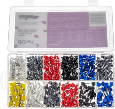 26550 8 Набор наконечников-гильз с изолированным фланцем, НШВИ 0.5-12мм?, НШВИ2 0.5-8мм?, под опрессовку, 775 шт, 26550 8, цена за 1 шт – фото 11