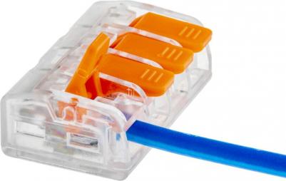 26614 3 Клемма рычажковая, СМК 223-414, 4мм?, прозрачная, 5шт.,26614 3, цена за 1 шт – фото 19