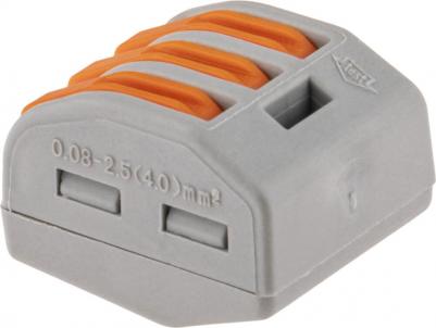 26630 3 Клемма рычажковая, СМК 222-413, 0.08-4мм?, серая, 20 шт., 26630 3, цена за 1 шт – фото 11