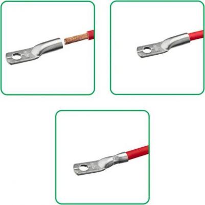 26654 9 Наконечник кабельный, медный, луженый, JG-10-6-5, под опрессовку, 10шт., 26654 9, цена за 1 шт – фото 15