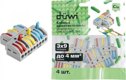 26663 5 Клемма разветвительная рычажковая CMK-539 PRO, 3х9, 4мм?, 4шт, 26663 5, цена за 1 шт – фото 19