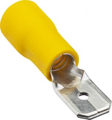 26706 5 Разъем плоский, изолированный, РпИп 6-6,3, сечение проводника 4,0-6,0мм?, обжим, желтый, 10шт., 26706 5, цена за 1 шт – фото 8
