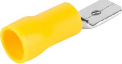 26706 5 Разъем плоский, изолированный, РпИп 6-6,3, сечение проводника 4,0-6,0мм?, обжим, желтый, 10шт., 26706 5, цена за 1 шт – фото 9