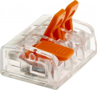 26716 4 Клемма рычажковая, СМК 223-413, 0.5-4мм?, прозрачная, 50 шт., 26716 4, цена за 1 шт – фото 2