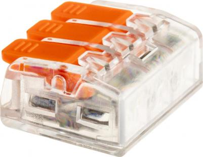 26716 4 Клемма рычажковая, СМК 223-413, 0.5-4мм?, прозрачная, 50 шт., 26716 4, цена за 1 шт – фото 4