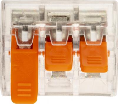 26716 4 Клемма рычажковая, СМК 223-413, 0.5-4мм?, прозрачная, 50 шт., 26716 4, цена за 1 шт – фото 6