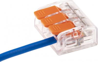 26716 4 Клемма рычажковая, СМК 223-413, 0.5-4мм?, прозрачная, 50 шт., 26716 4, цена за 1 шт – фото 10