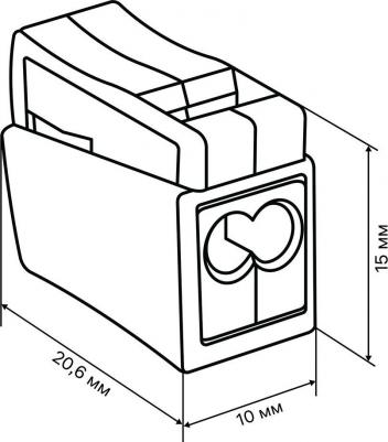 26735 5 Клемма зажимная, рычажковая, CMK 224-112 1,0-2,5X2/0,5-2,5мм?, серая, 5шт., 26735 5, цена за 1 шт – фото 1