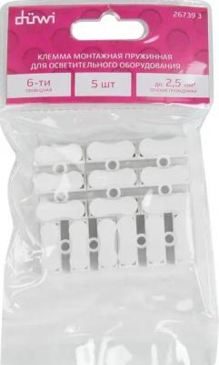 26739 3 Клемма нажимная, СМК-823-3-10, 2,5мм?, белая, 5шт., 26739 3, цена за 1 шт – фото 1