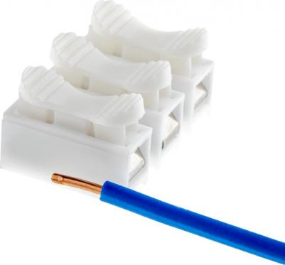 26739 3 Клемма нажимная, СМК-823-3-10, 2,5мм?, белая, 5шт., 26739 3, цена за 1 шт – фото 15