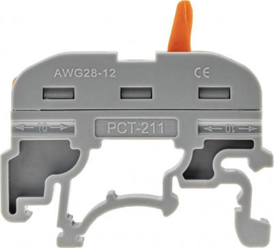 26740 9 Клемма рычажковая, СМК-401DIN, 4мм?, серая, 5шт., 26740 9, цена за 1 шт – фото 1