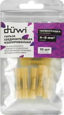 Гильза с термоусаживаемой манжетой ГСИ-T 4-6 мм? цвет желтый 10 шт – фото 1