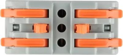 Клемма рычажковая СМК-423 4мм2 серая 5шт – фото 10