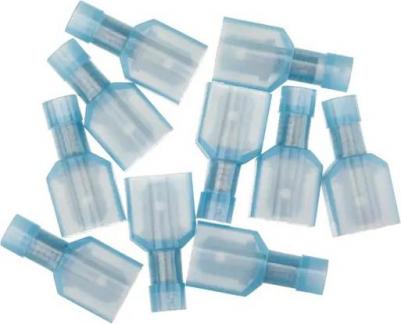 Разъем плоский папа РПИ-П(н) 2.5-6.3 мм 2.5 мм? цвет синий 10 шт – фото 3