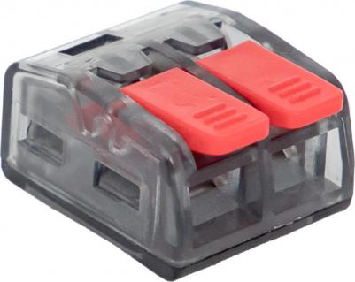 Клемма СМК 221-412 2 отверстия 0.2-4.0 мм2 PROxima, цена за 1 шт