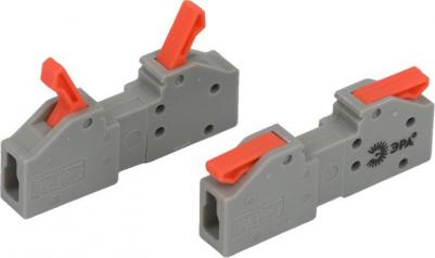 NO-225-402 Клемма NO-225-402 проходная разъёмная 222-2411R с рычагами 1 полюс 0.08-2.5/4 мм2, цена за 1 шт