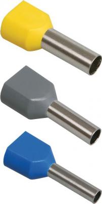 Наконечник НШВИ(2) 2,5-12 синий (100шт/упак), цена за 1 упак – фото 1