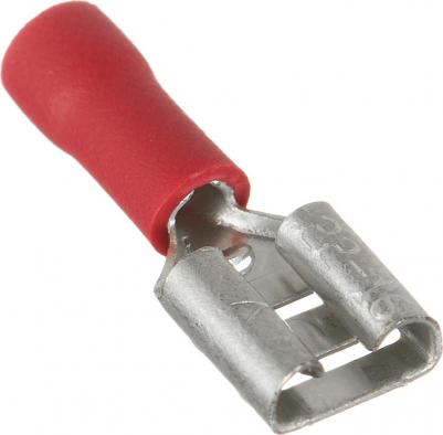 Разъем штекерный штыревой плоский изолированный РПИМ d6,3 мм 0,25-1,5 кв. мм