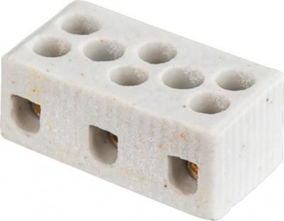 Колодка зажимная винтовая керамическая КЗВ 61 710 NTB-HCR-3-24/WH 61710