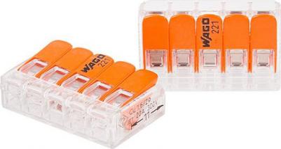 Пятипроводная соединительная клемма 221-415 – фото 3