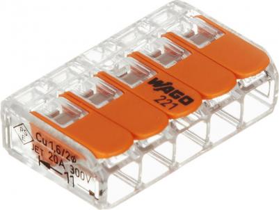 Пятипроводная соединительная клемма 221-415 – фото 8