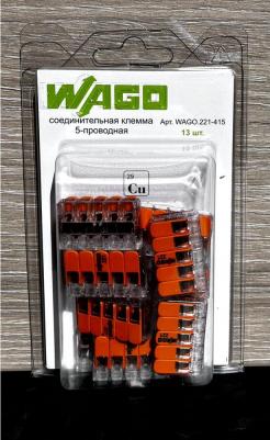 Пятипроводная соединительная клемма 221-415 – фото 15