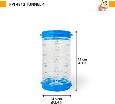 Труба-туннель для грызунов TUBE для хомяков, короткая – фото 3