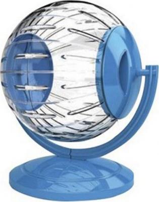 Колесо-шар для грызунов Twistertoy прозрачный с подставкой пластик d=12,5см – фото 1
