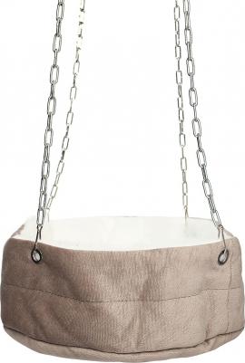 Гамак для грызунов "Полосатый", бежевый, размер 25х25х8 см