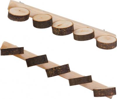 Лесенка из спилов для птиц и грызунов 5 ступенек, 30 см – фото 2
