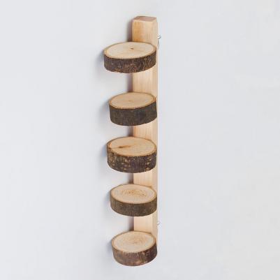 Лесенка из спилов для птиц и грызунов 5 ступенек, 30 см