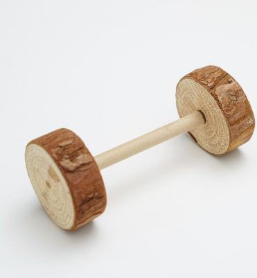 Набор игрушек для грызунов Гантели, 4,5x9 см – фото 1