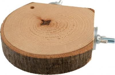 Полочка навесная угловая для грызунов или птиц D 10см