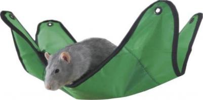 Гамак для хорьков и крыс нейлон 30x43.5см зеленый – фото 3