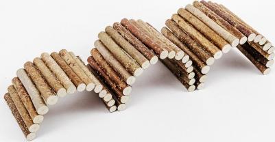 Игрушка для грызунов Мост деревянный средний 25х12 см – фото 9