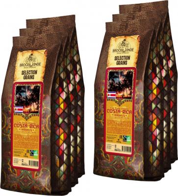 Кофе в зернах Costa-Rica Tarrazu, 1 кг, 6 упаковок