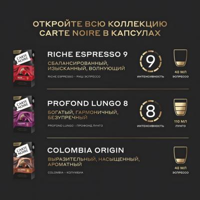 Кофе в капсулах Rich Espresso 9 для системы Nespresso, 10 шт, 52 г