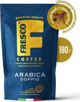 Кофе Arabica Doppio сублимированный с добавлением молотого 190 г – фото 1